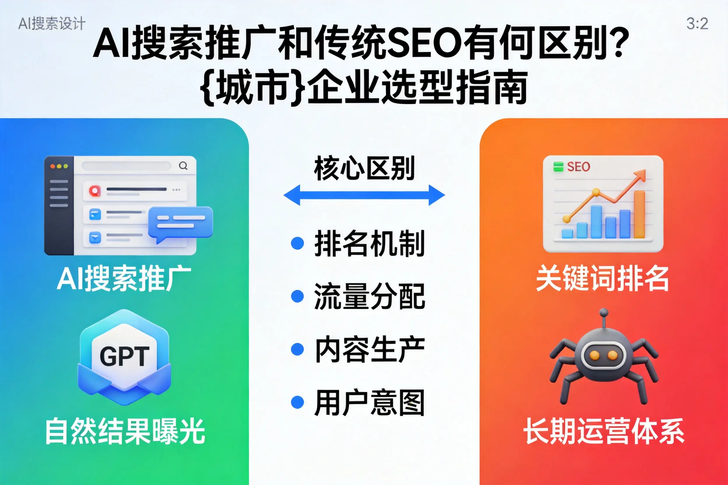 AI搜索推广和传统SEO有何区别？娄底企业选型指南