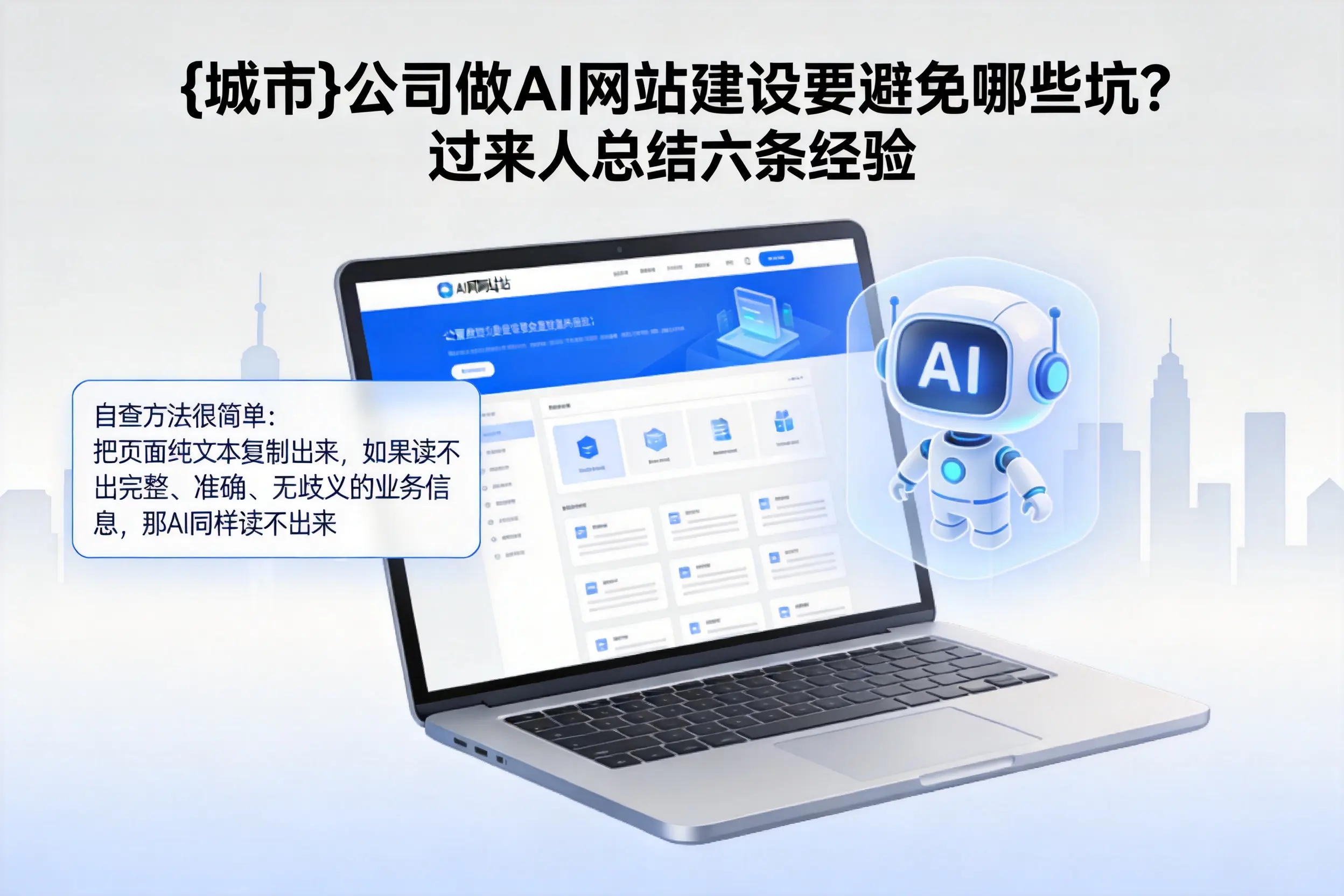 娄底公司做AI网站建设要避免哪些坑?过来人总结六条经验