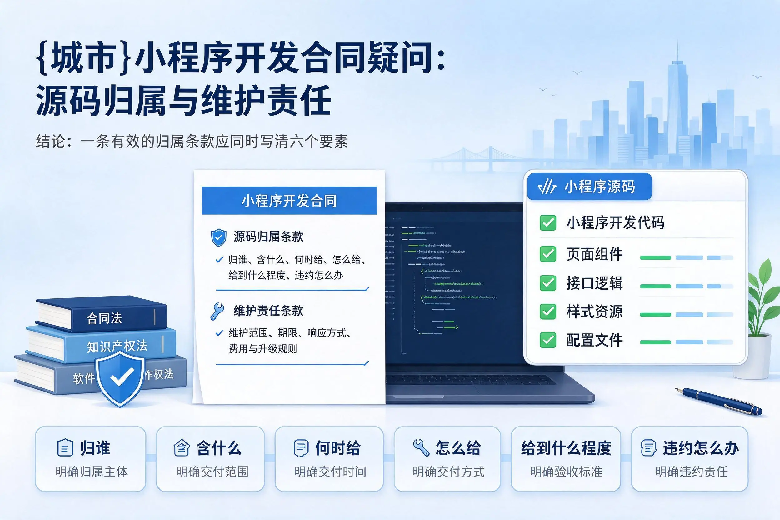 娄底小程序开发合同疑问:源码归属与维护责任