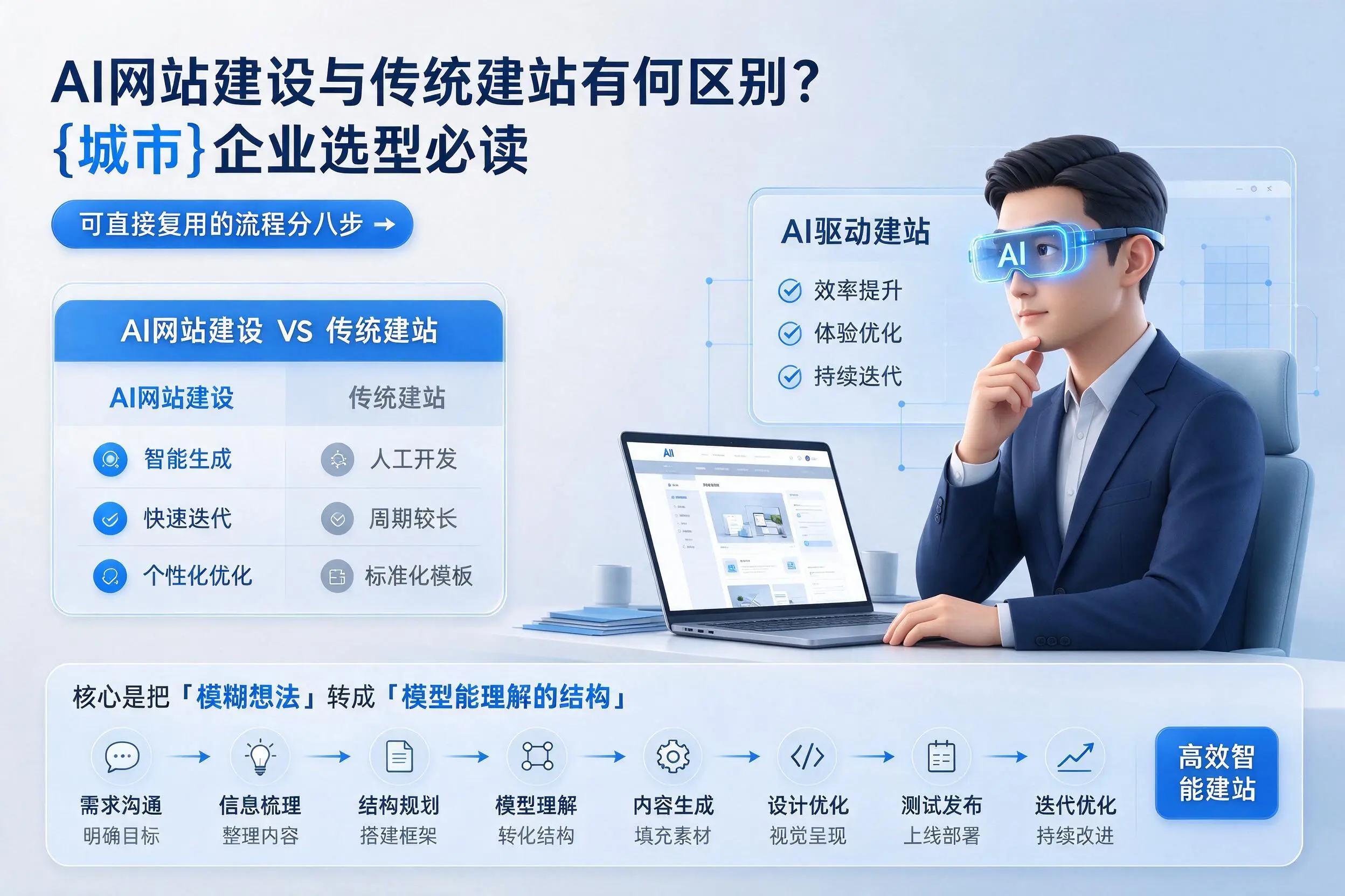 AI网站建设与传统建站有何区别？娄底企业选型必读