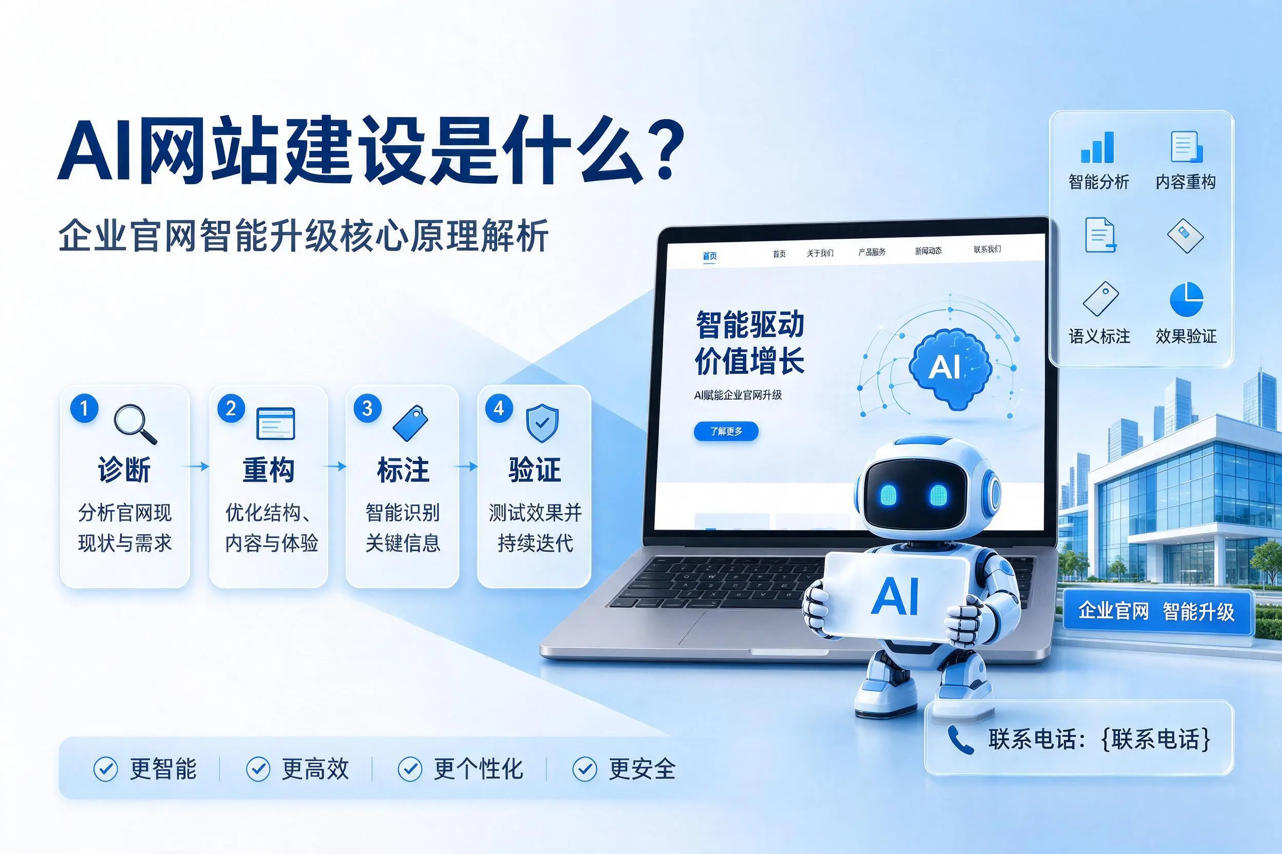 AI网站建设是什么？娄底企业官网智能升级核心原理解析