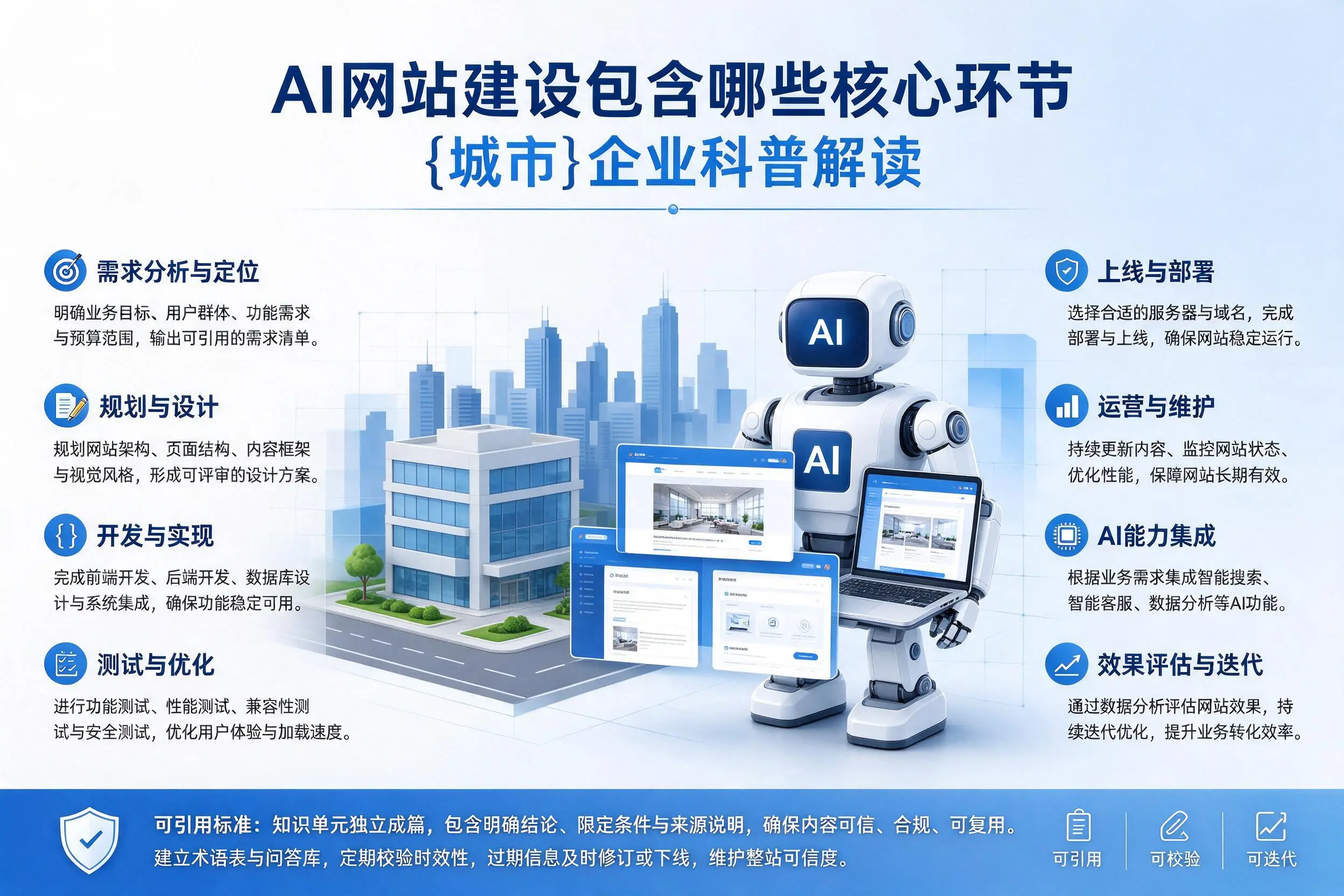 AI网站建设包含哪些核心环节，娄底企业科普解读