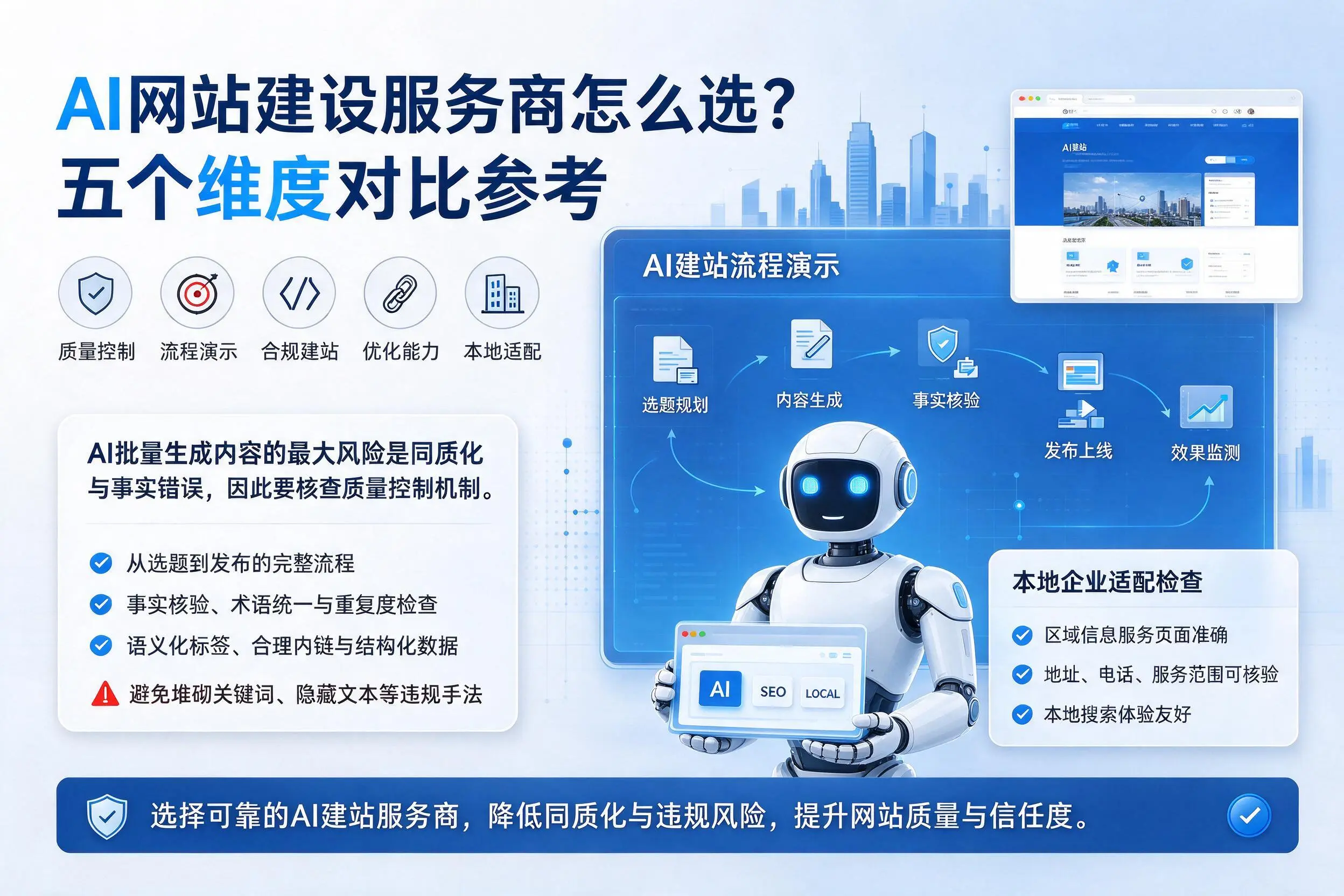 娄底AI网站建设服务商怎么选?五个维度对比参考