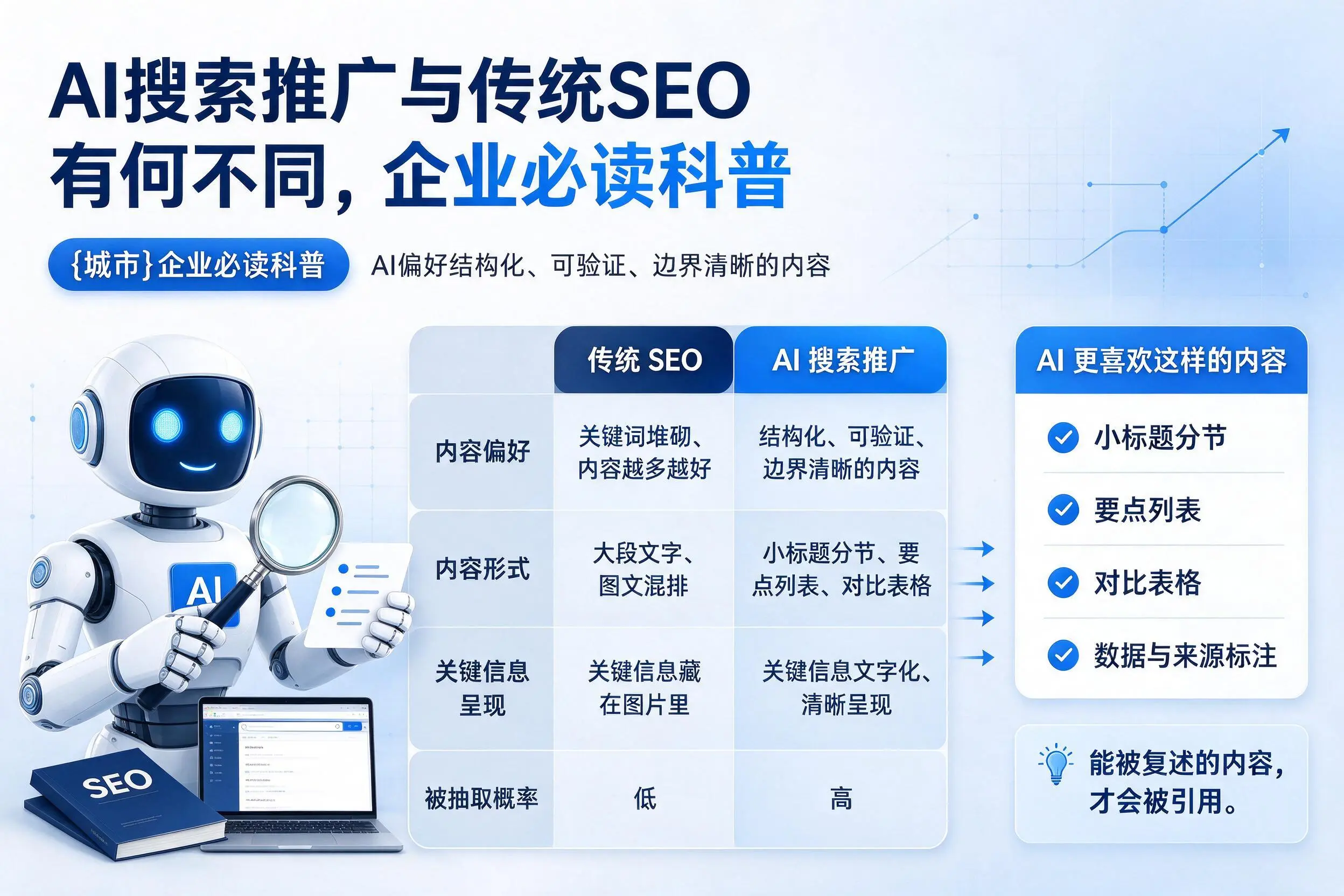 AI搜索推广与传统SEO有何不同，娄底企业必读科普